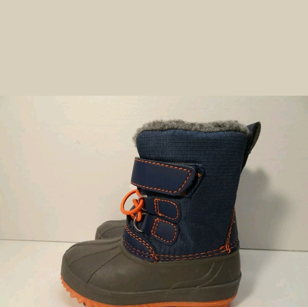 Toddler Boys Blue/gray Bastien Winter BOOTS by Cat - Picture 4 of 6